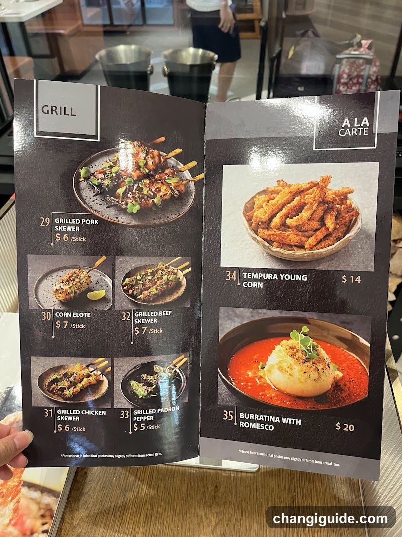 Grill & A La Carte Menu