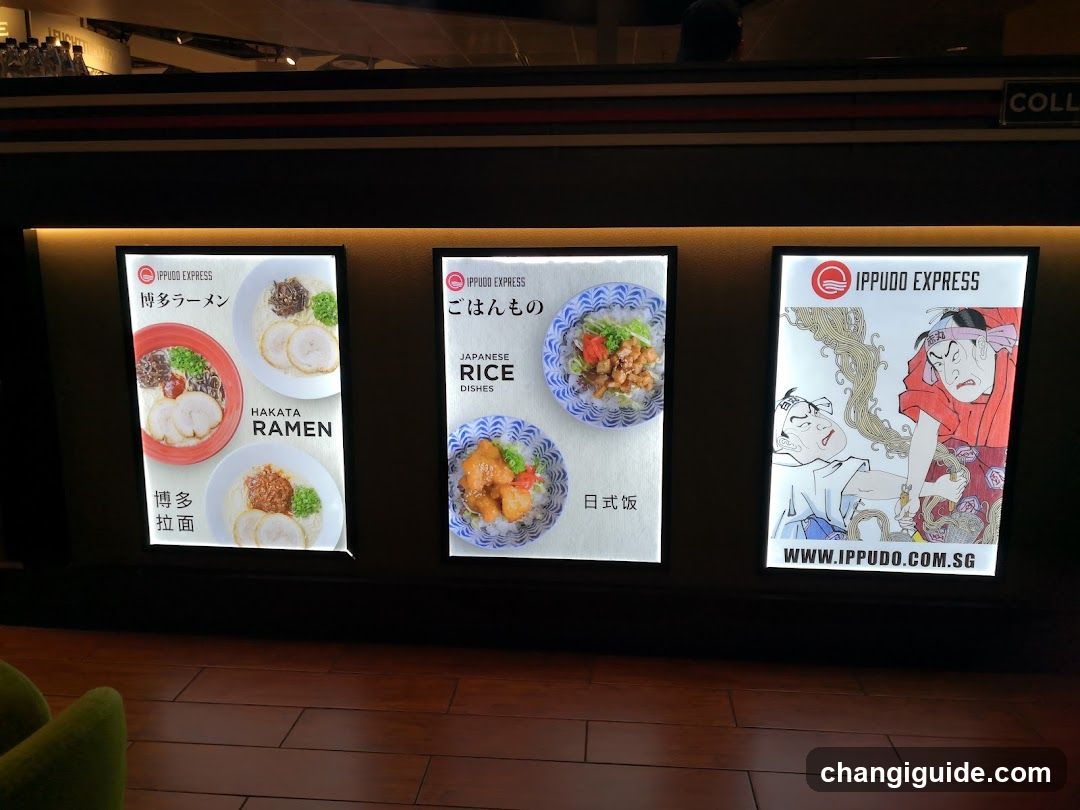 Ippudo Express Menu Display