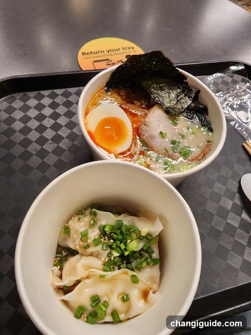 Ramen and Dumplings Meal