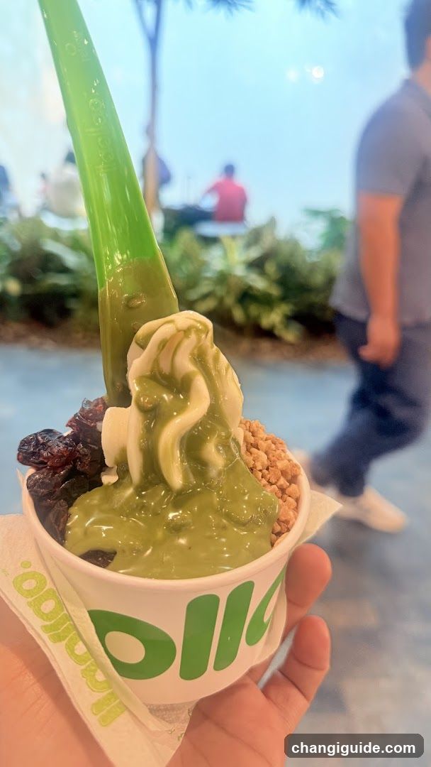 Matcha Soft Serve Dessert