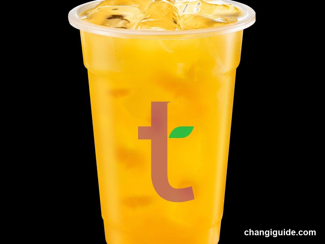 Iced Orange Drink with Logo