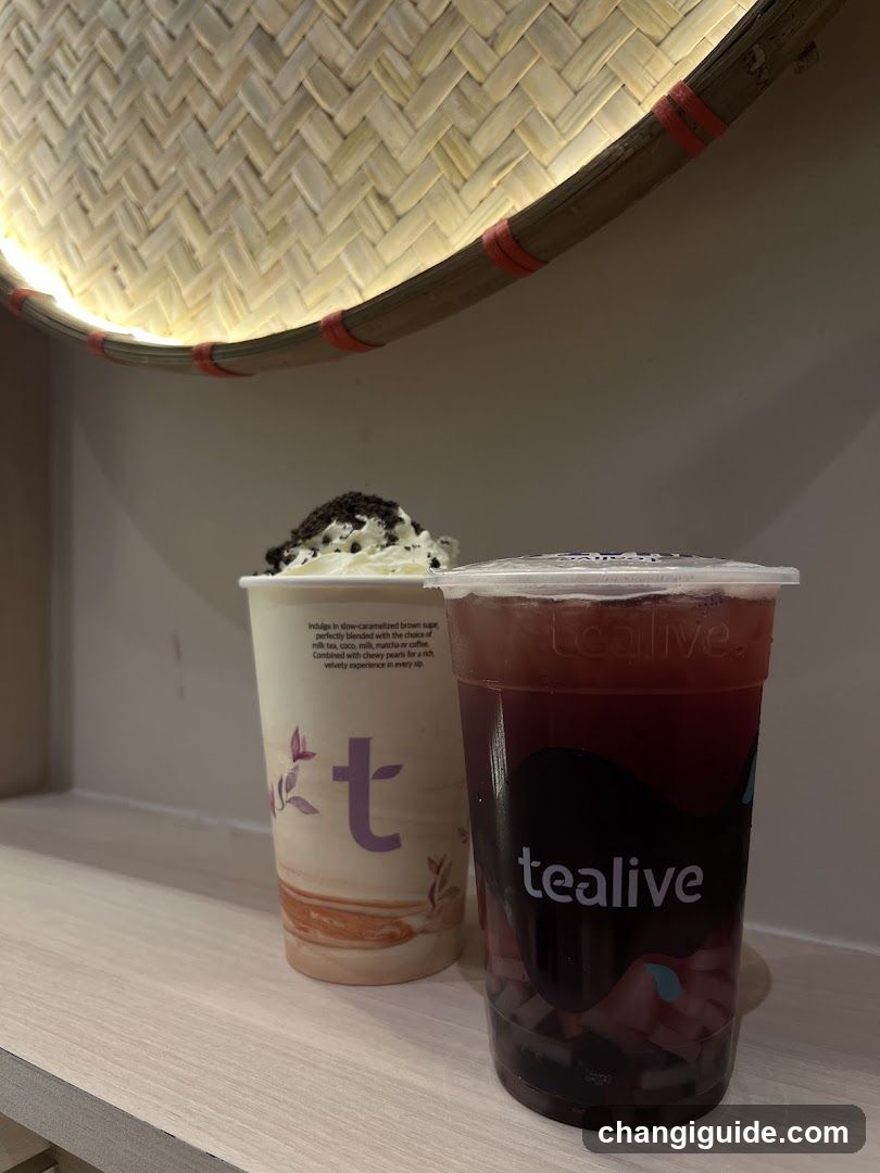 Tealive Drinks Display