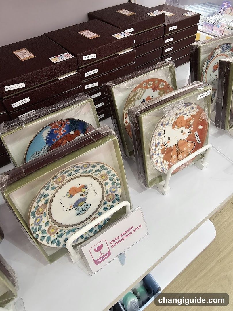 Hello Kitty Plated Dinnerware Display