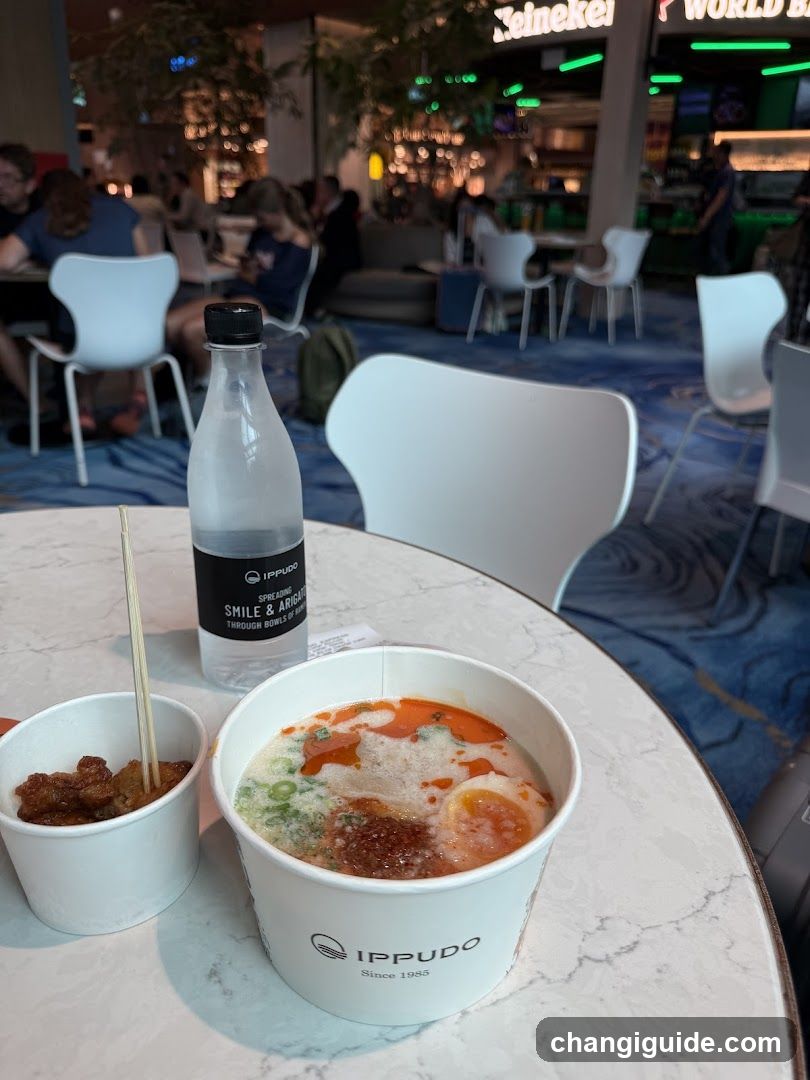 Ippudo Ramen Meal at Airport Food Court
