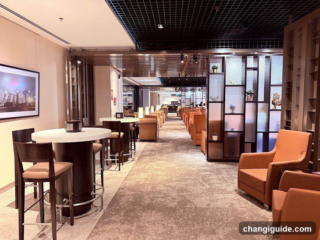 Lounge Interior with Seating and Decorative Elements