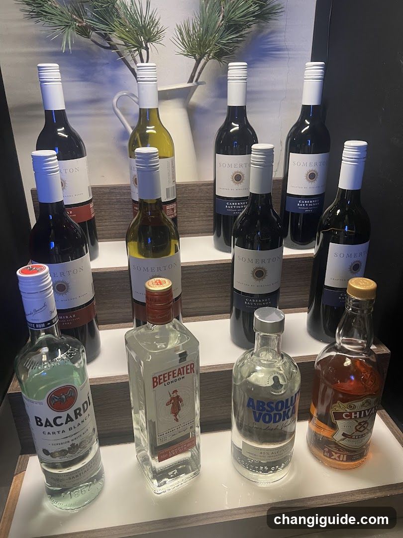 Bacardi, Beefeater, Absolut Vodka & Chivas Regal display