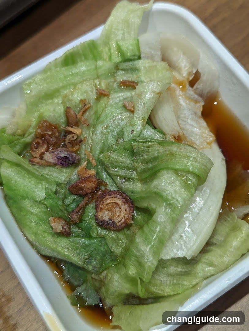 Stir-fried Lettuce with Crispy Shallots