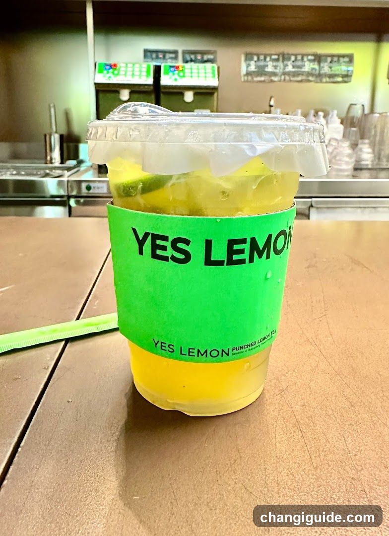 Lemonade Cup on Table