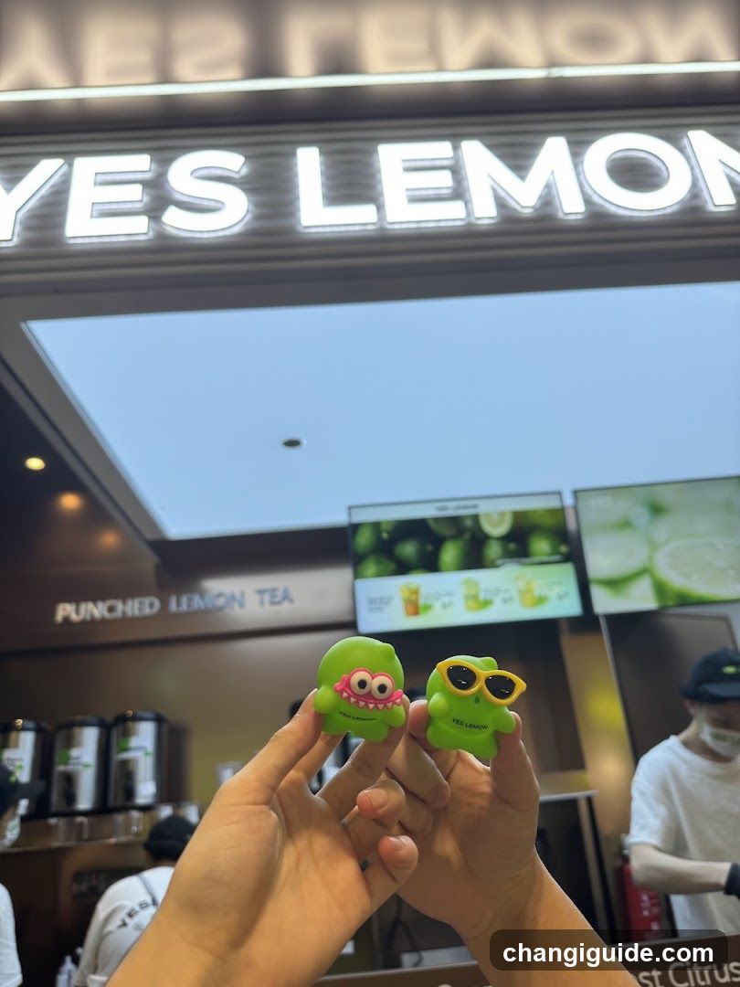 Lemon Tea Shop Interior with Merchandise