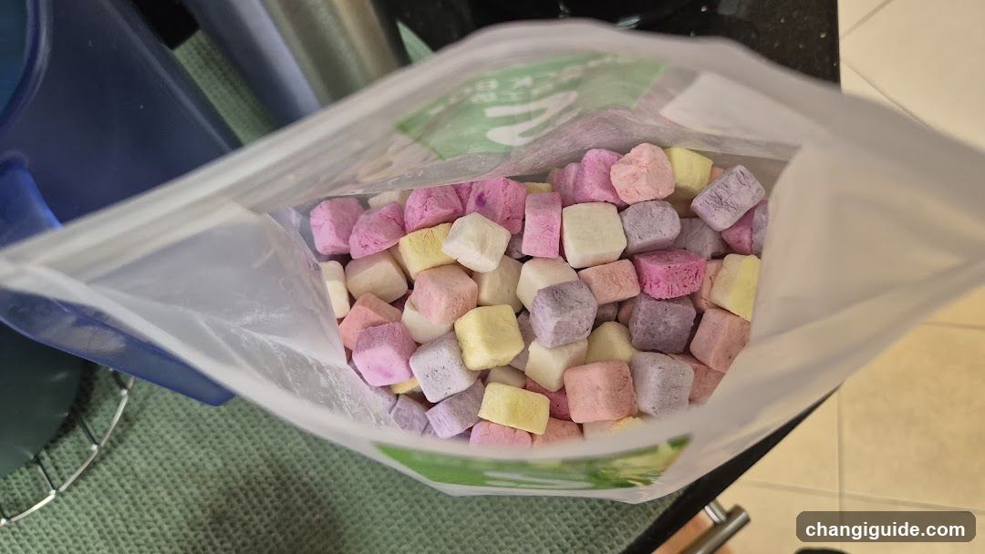 Bag of Colored Marshmallows