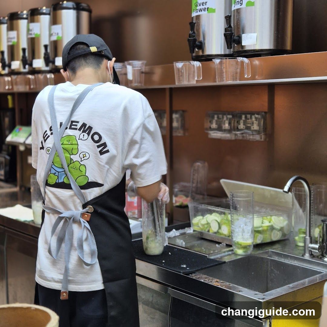 Bartender Preparing Lemonade