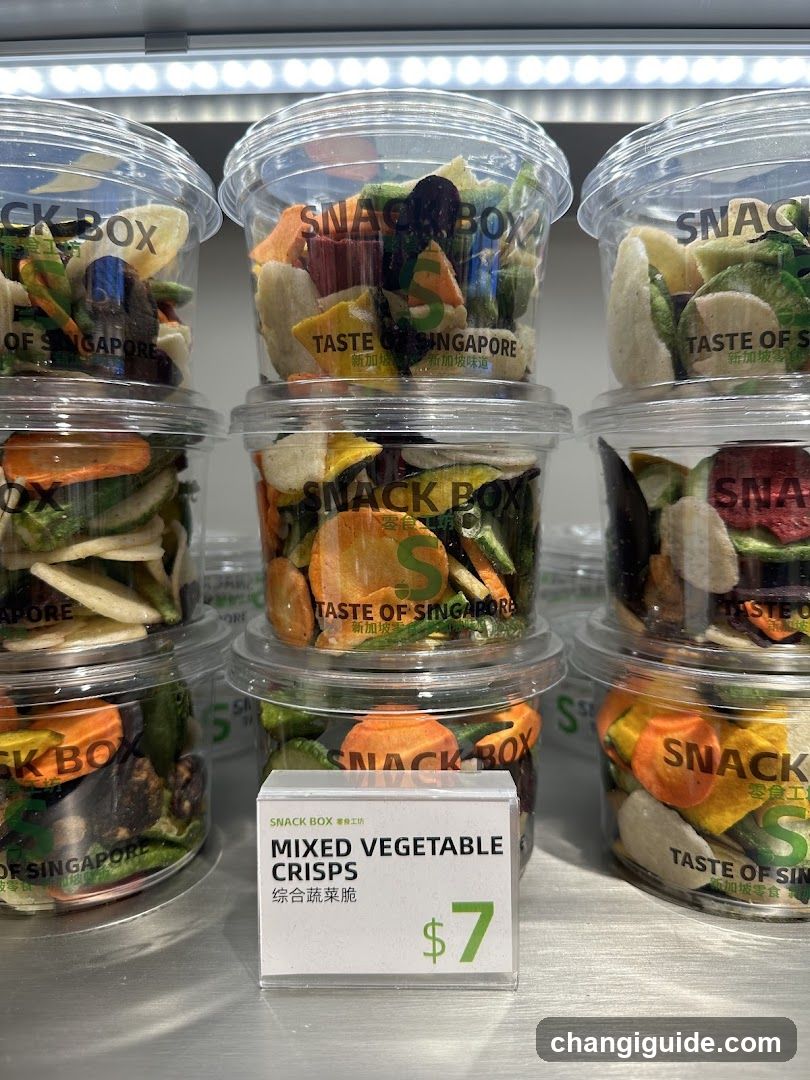 Snack Box Mixed Vegetable Crisps Display