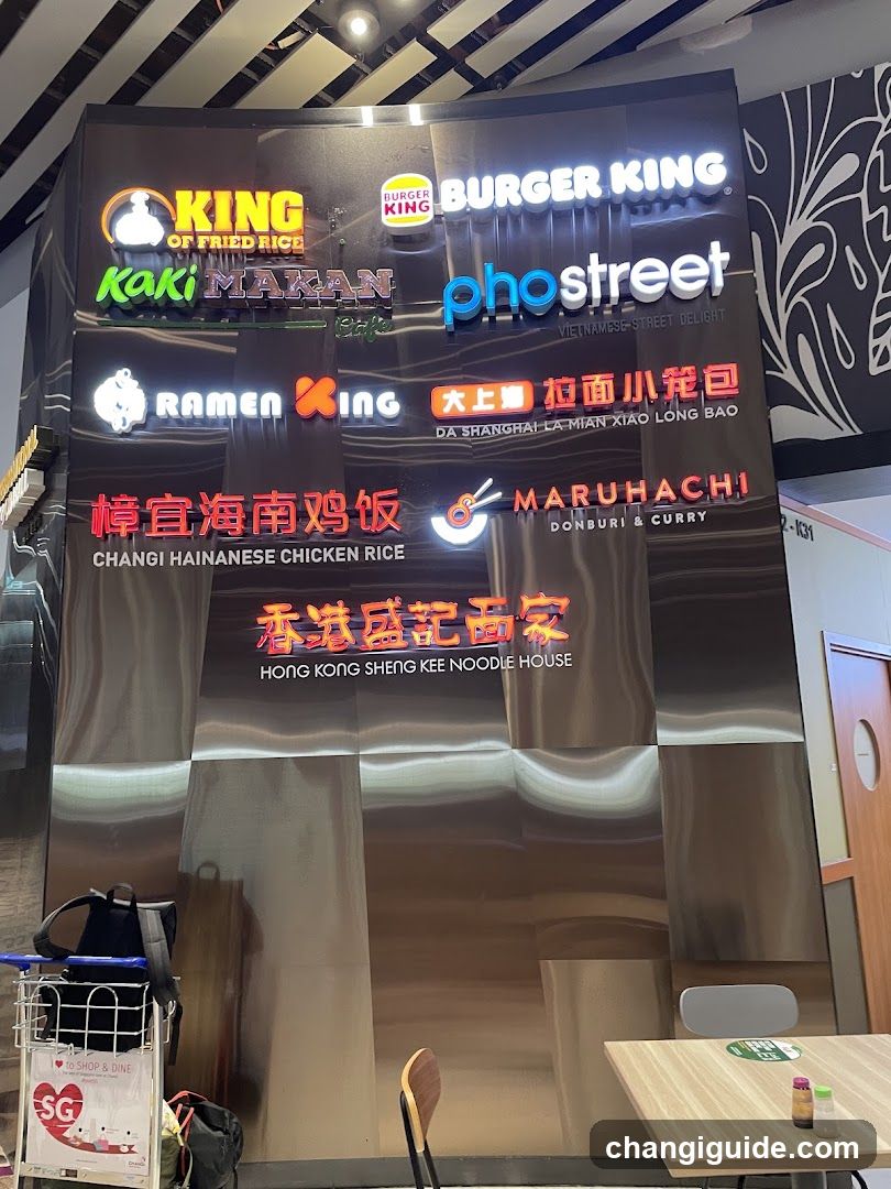 Food Court Signage Display