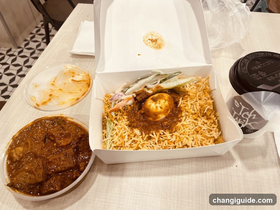Takeout Meal with Curry and Rice
