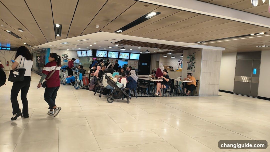 Airport Food Court Interior