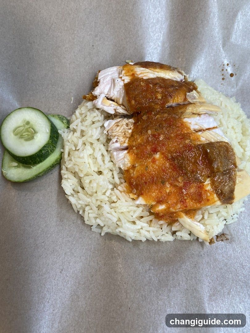 Chicken Rice with Cucumber