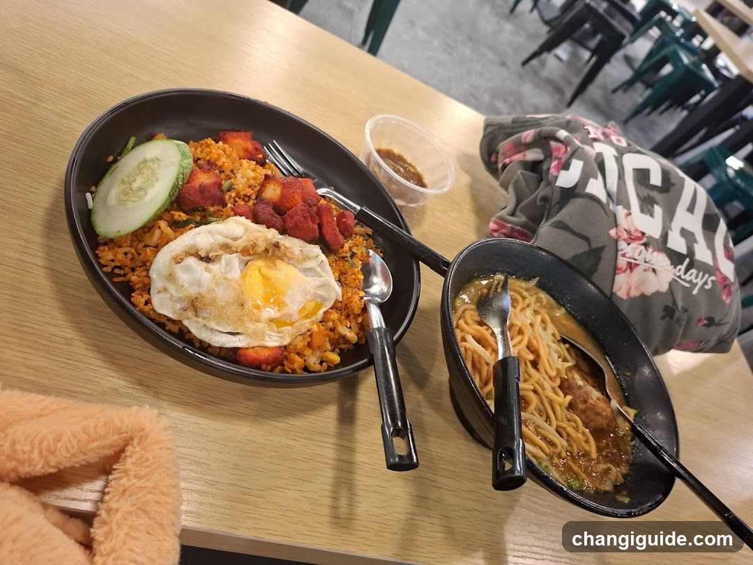 Food on table