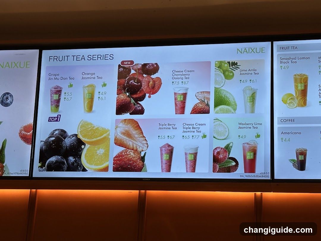 Fruit Tea Series Menu Board