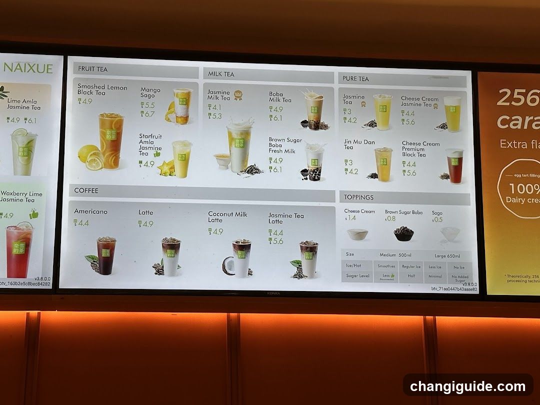 NAIXUE Menu Board