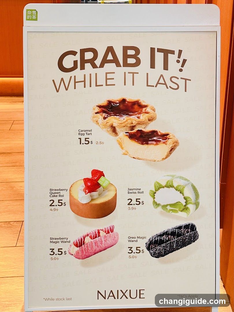 NAIXUE Sale Menu
