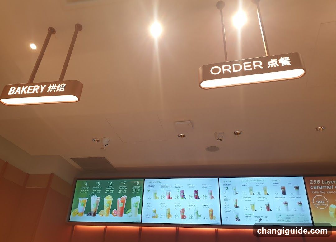 Bakery and Order Menu Display