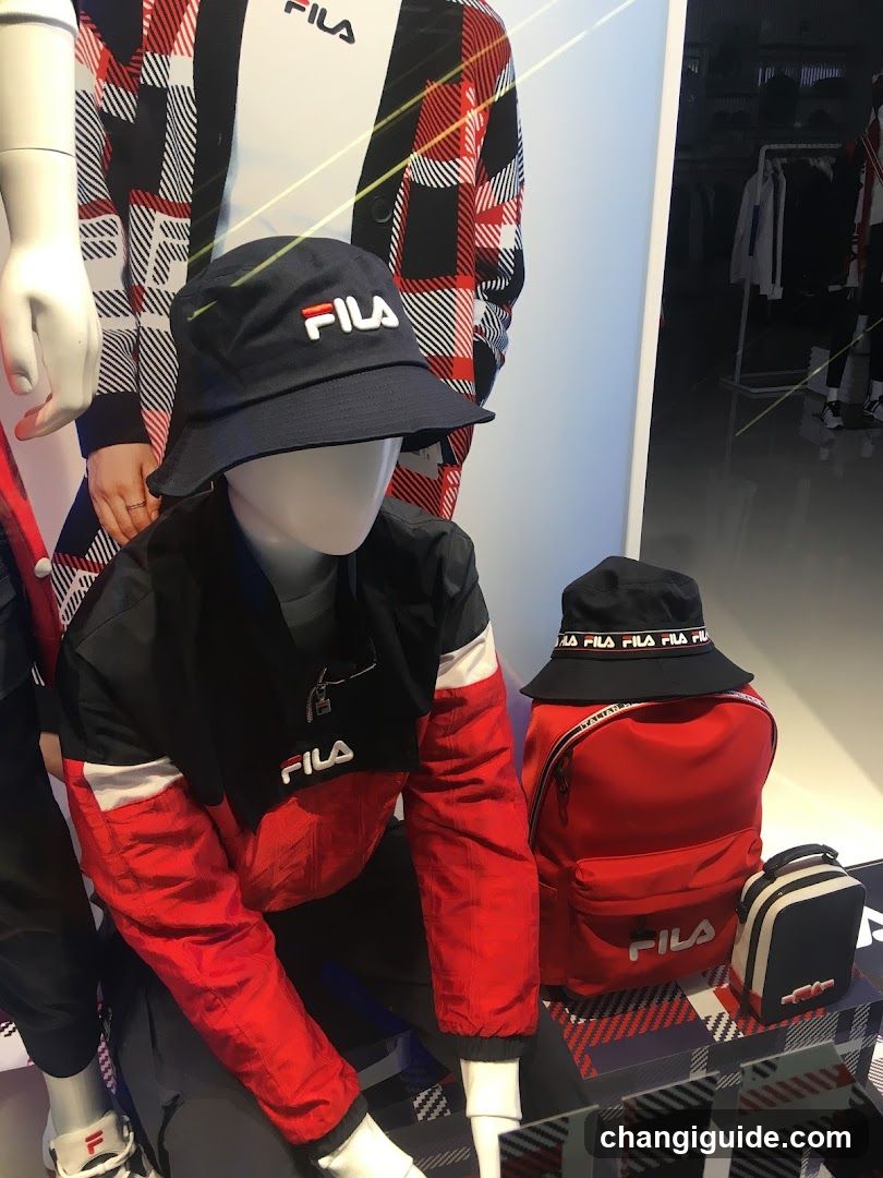 FILA Merchandise Display