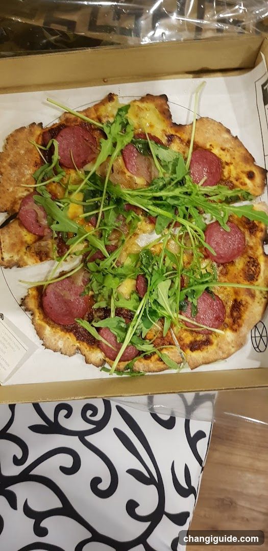 Pizza with Arugula and Pepperoni