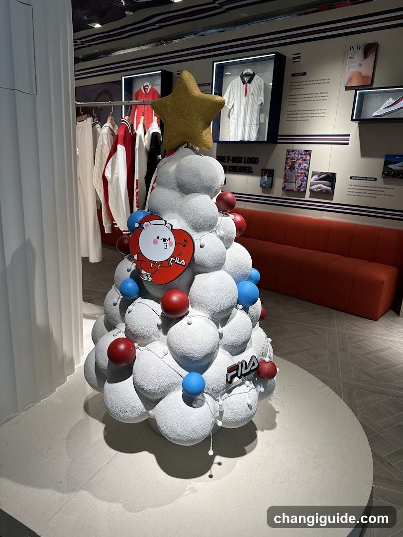 FILA Christmas Tree Display