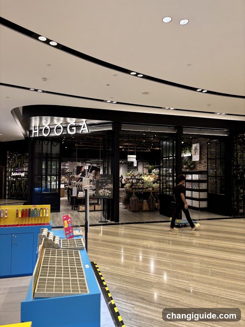 Shopping Mall Interior with Hooga Storefront