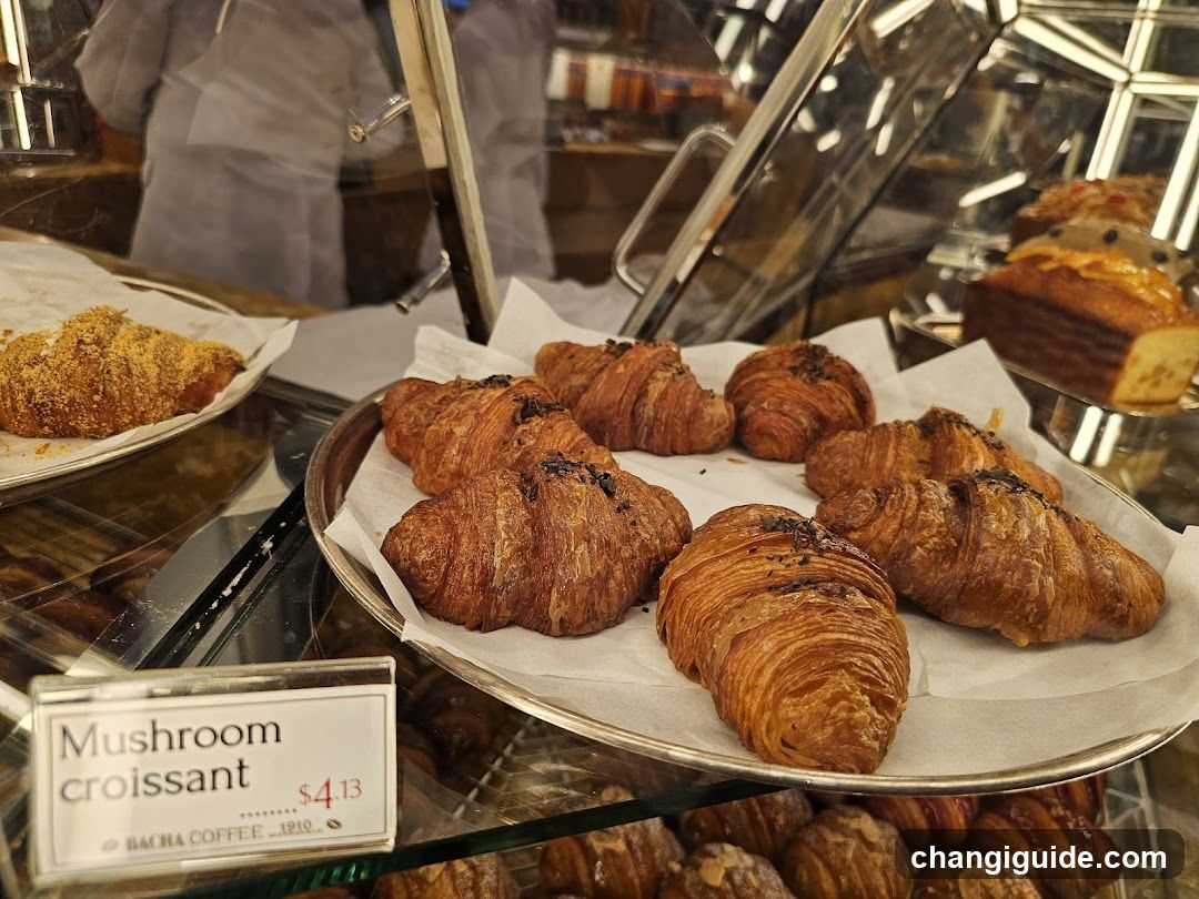Mushroom Croissant Display