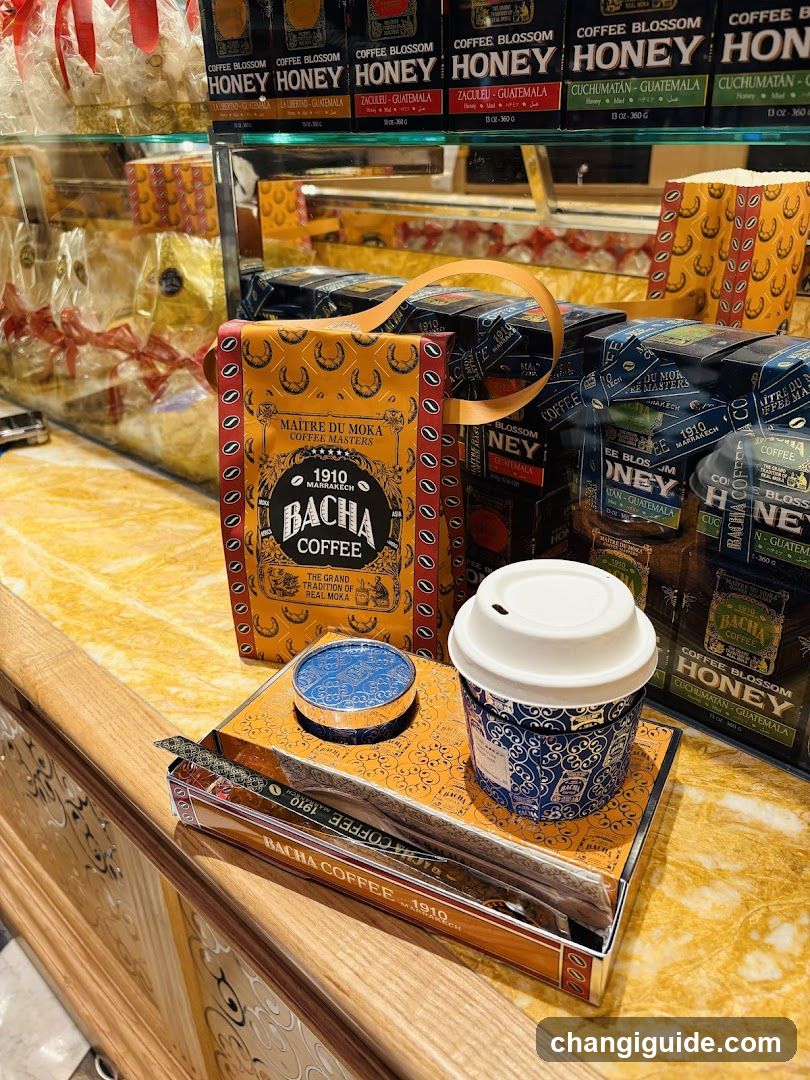 Bacha Coffee Shop Interior Display