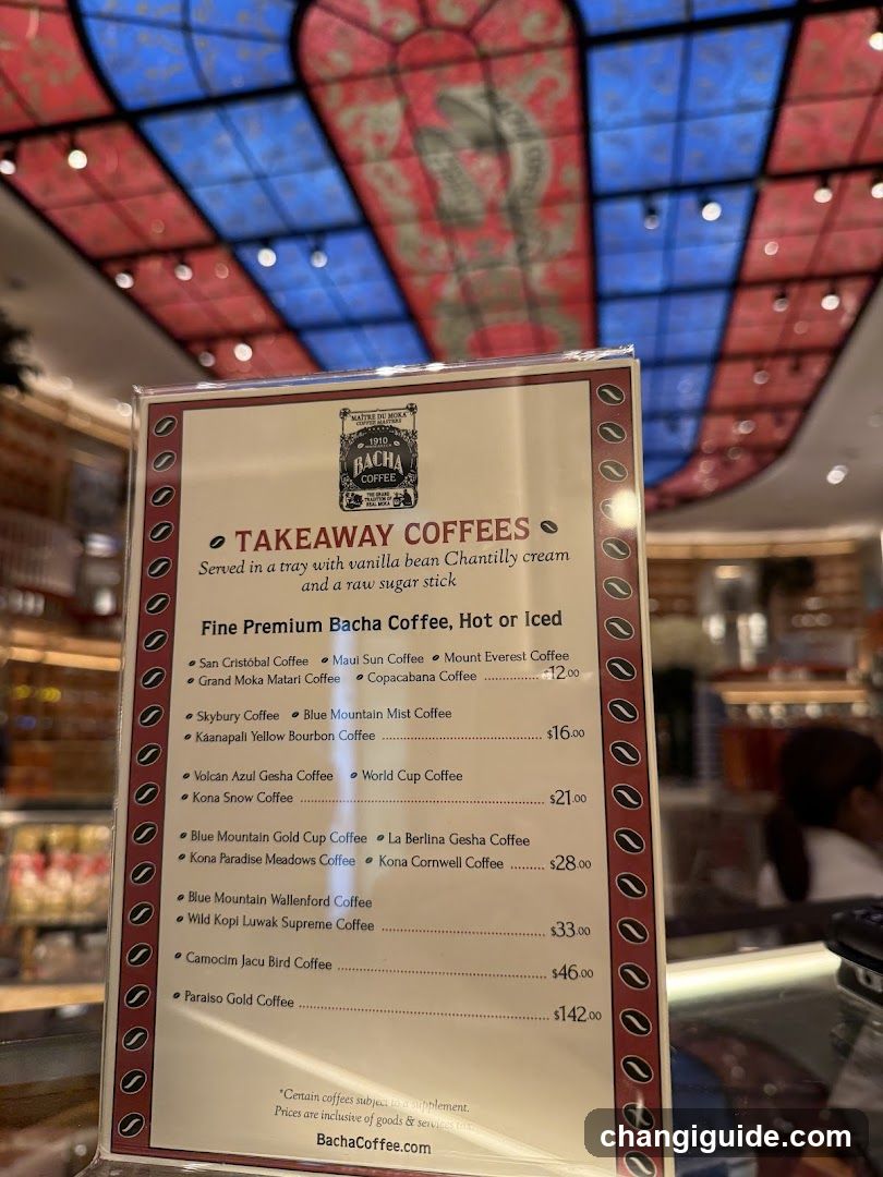 Bachacoffee Takeaway Menu