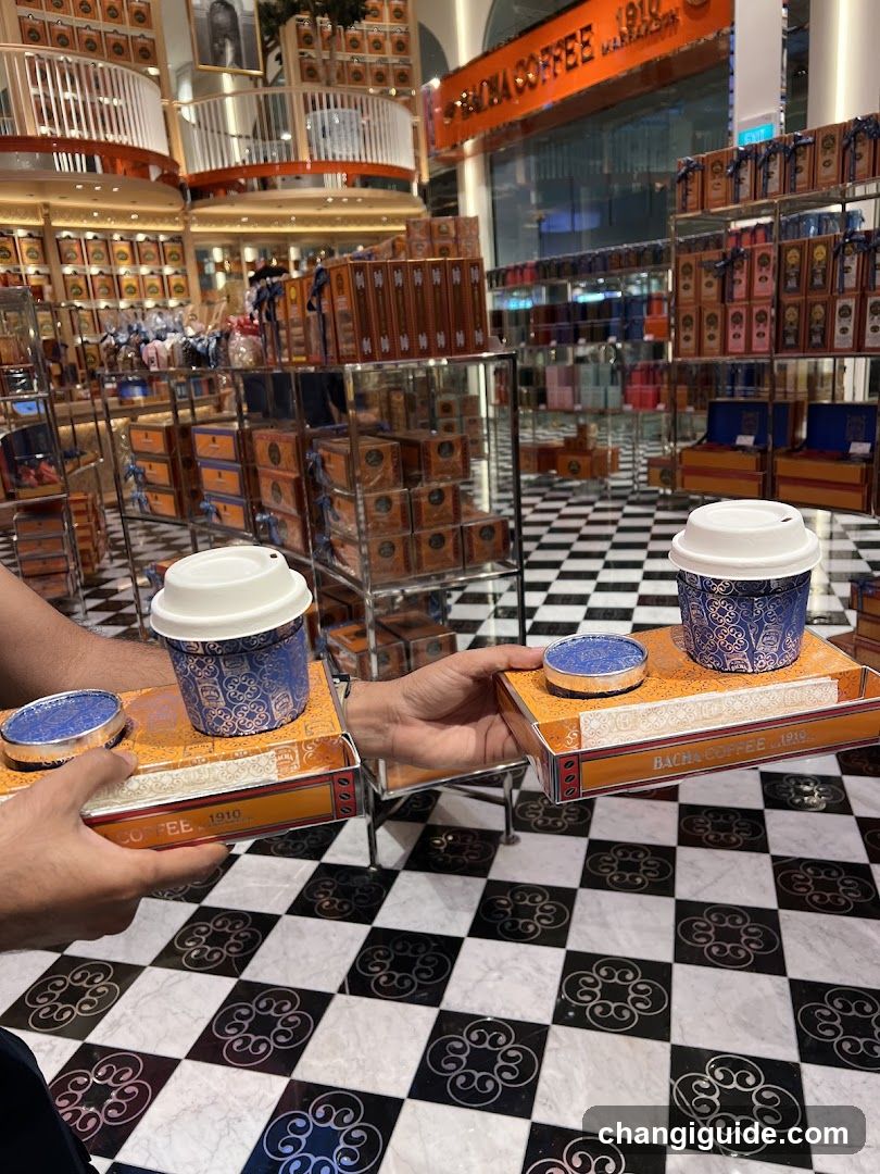 Bacha Coffee Interior Display