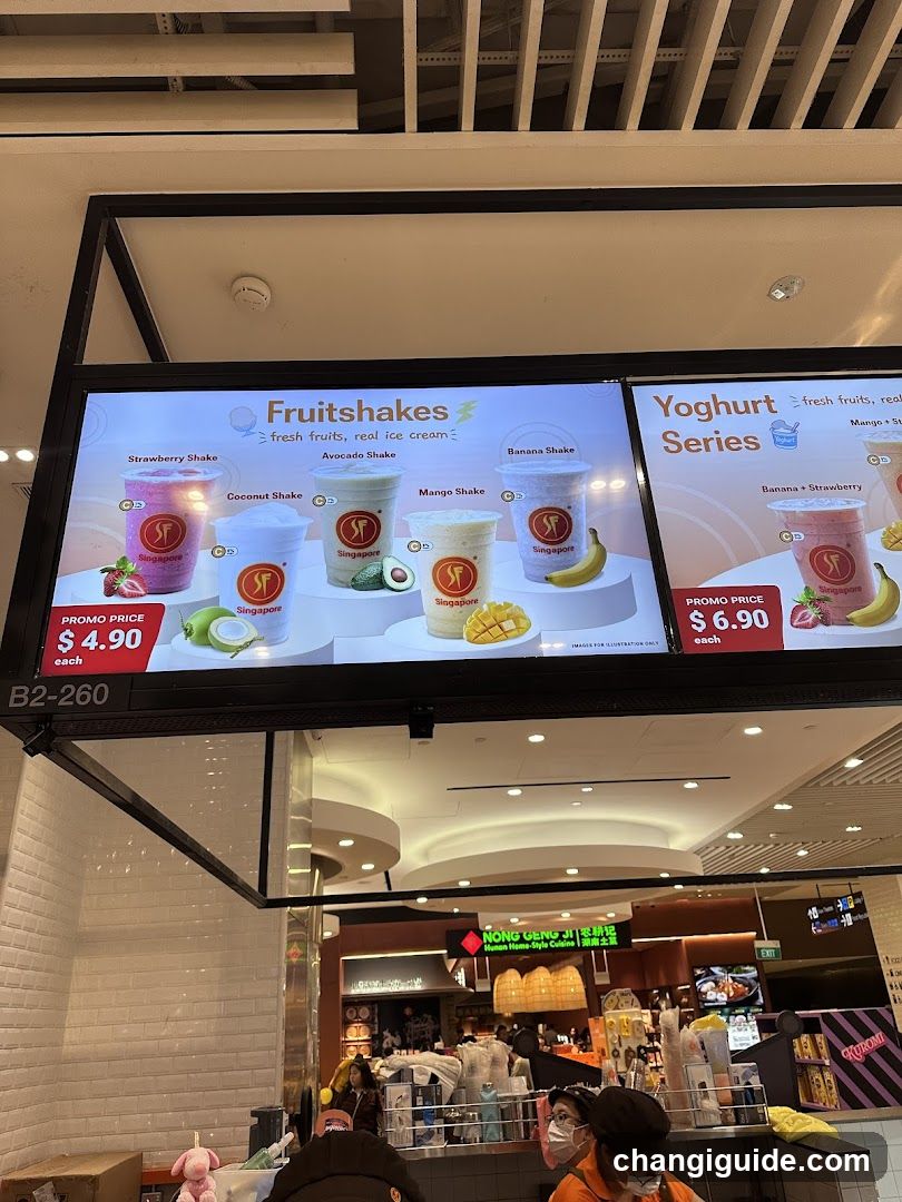 Fruitshakes and Yoghurt Series Display