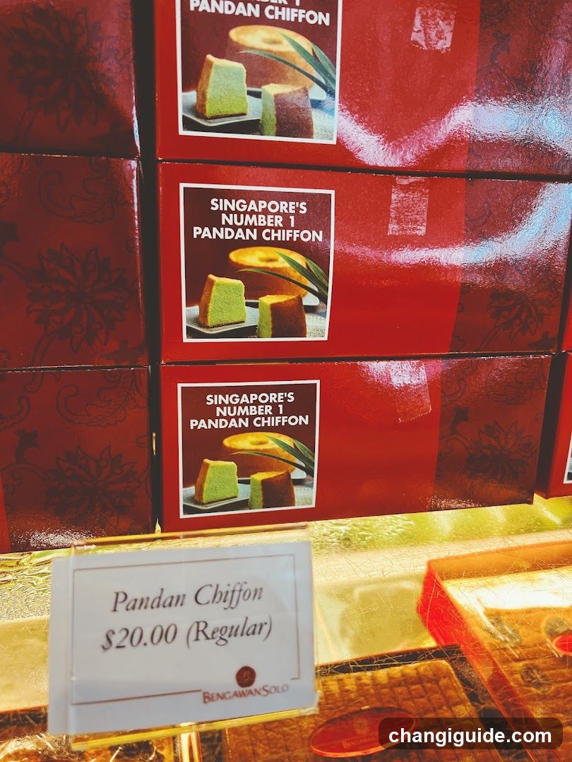 Pandan Chiffon Display