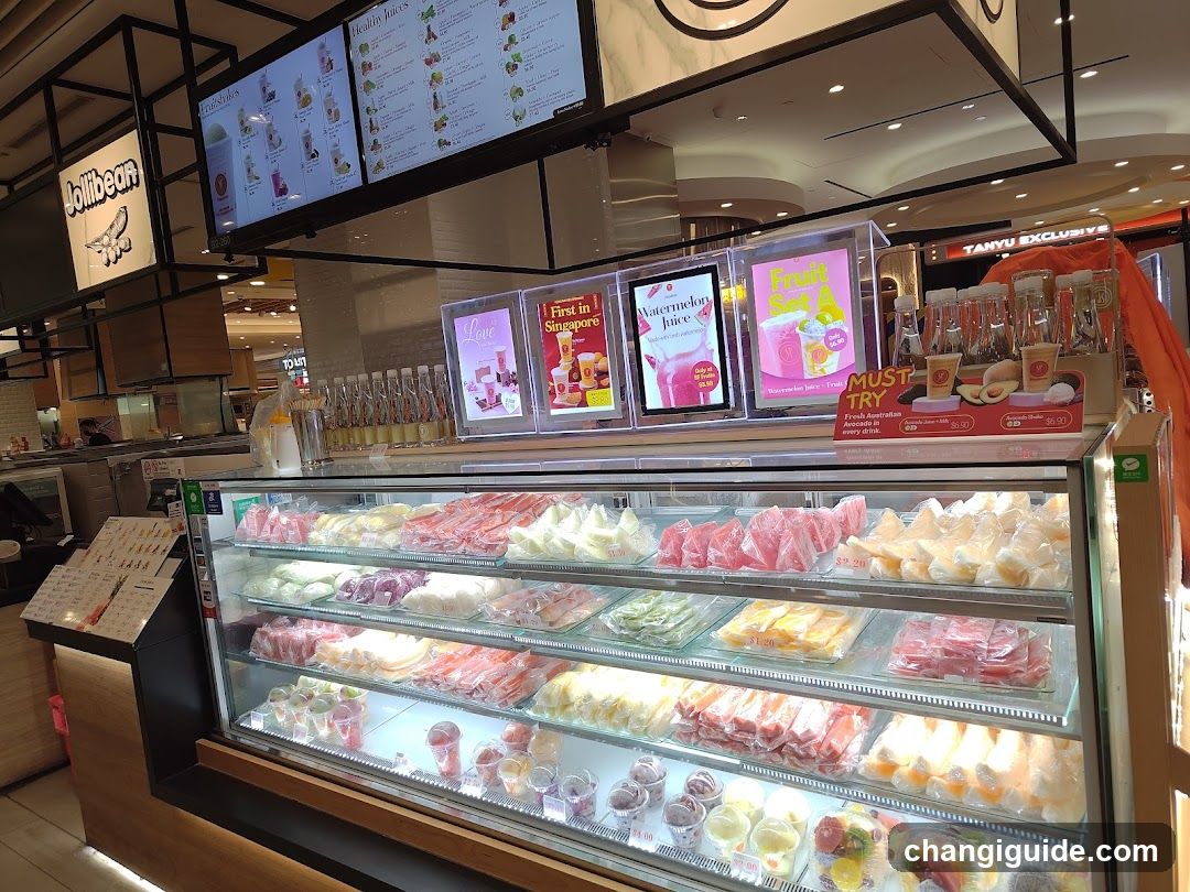 Fruit Juice Shop Interior Display