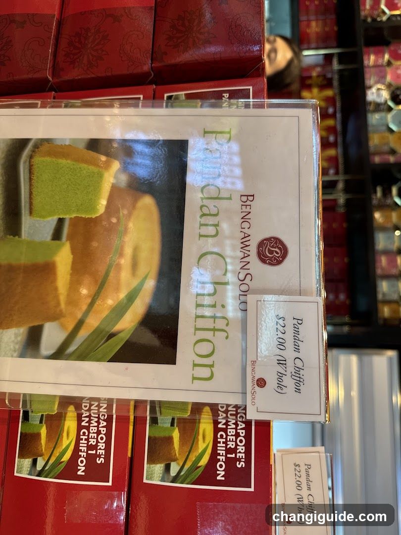 Pandan Chiffon Display