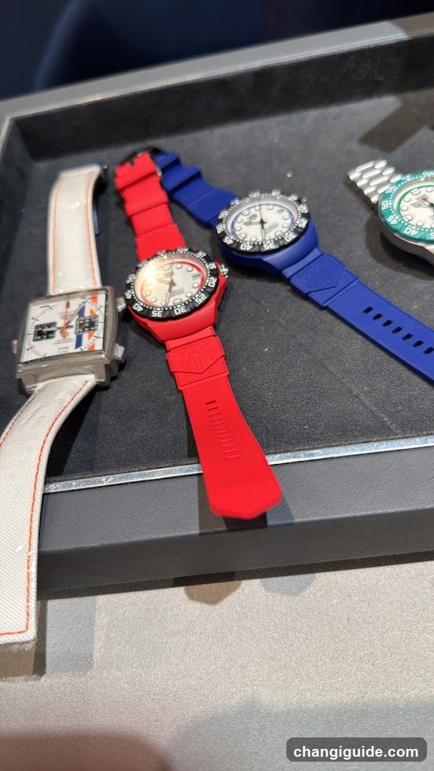Watches Displayed in a Tray