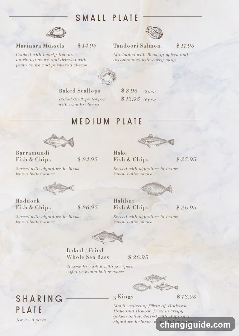 Seafood Menu