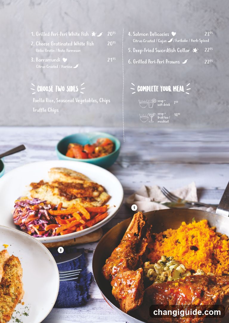 Seafood Menu Page