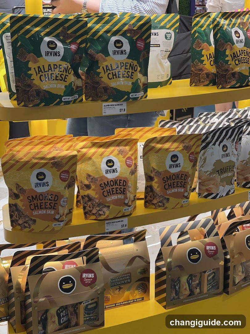 Irving's Salmon Skin Snack Display