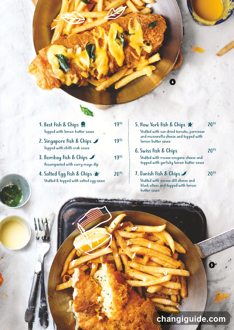 Fish and Chips Menu Spread
