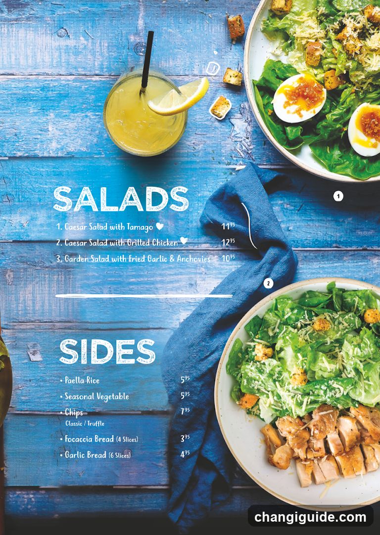 Salads and Sides Menu Page
