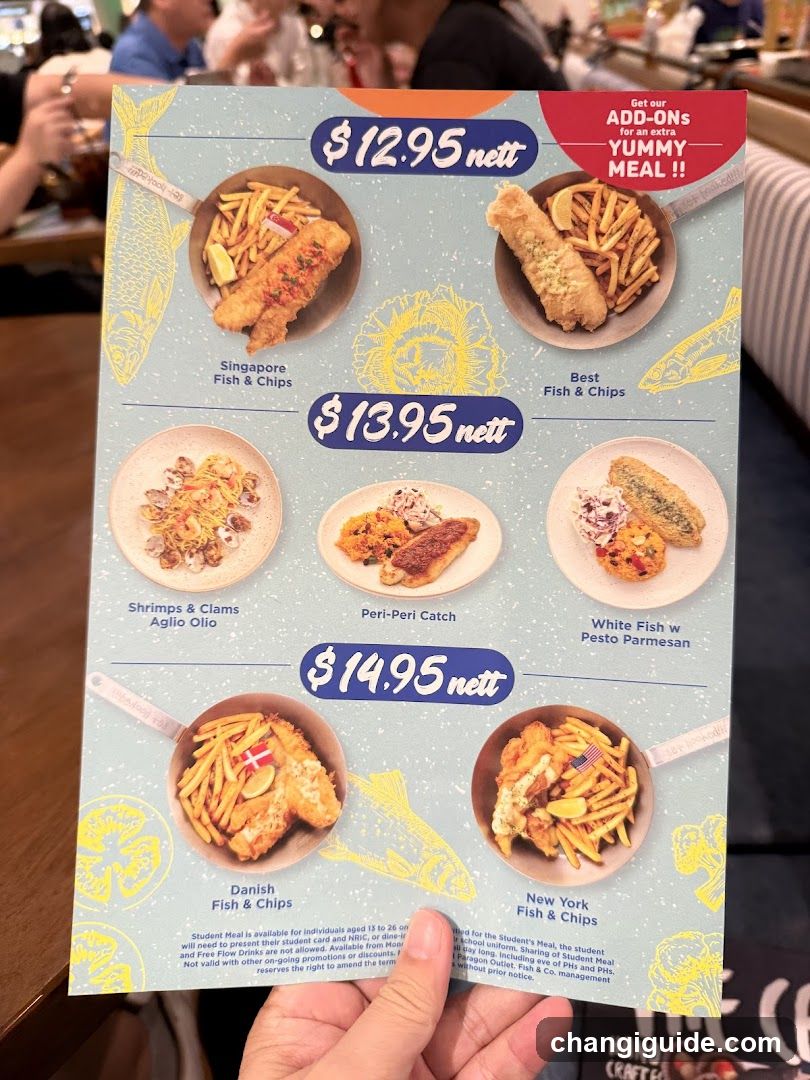 Fish & Chips Menu