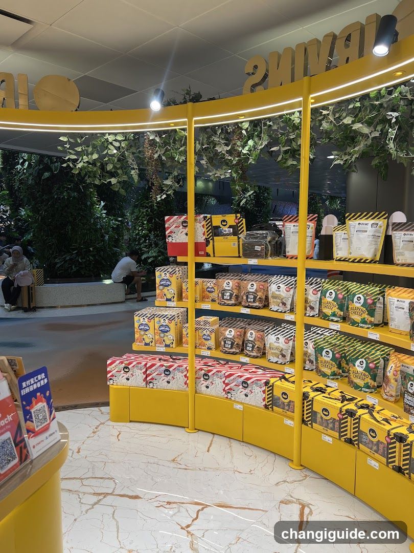 Yellow Store Display with Products