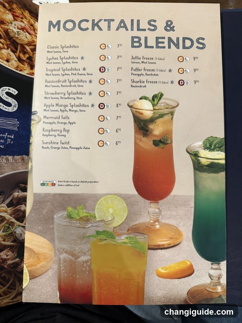 Mocktails & Blends Menu