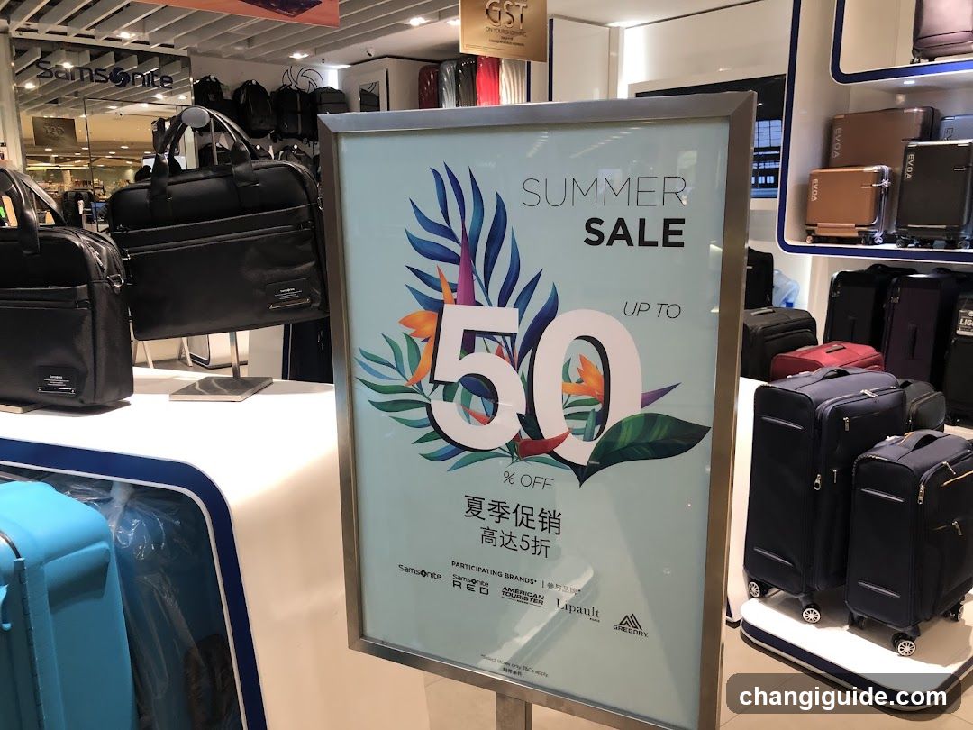 Summer Sale Signage in Store