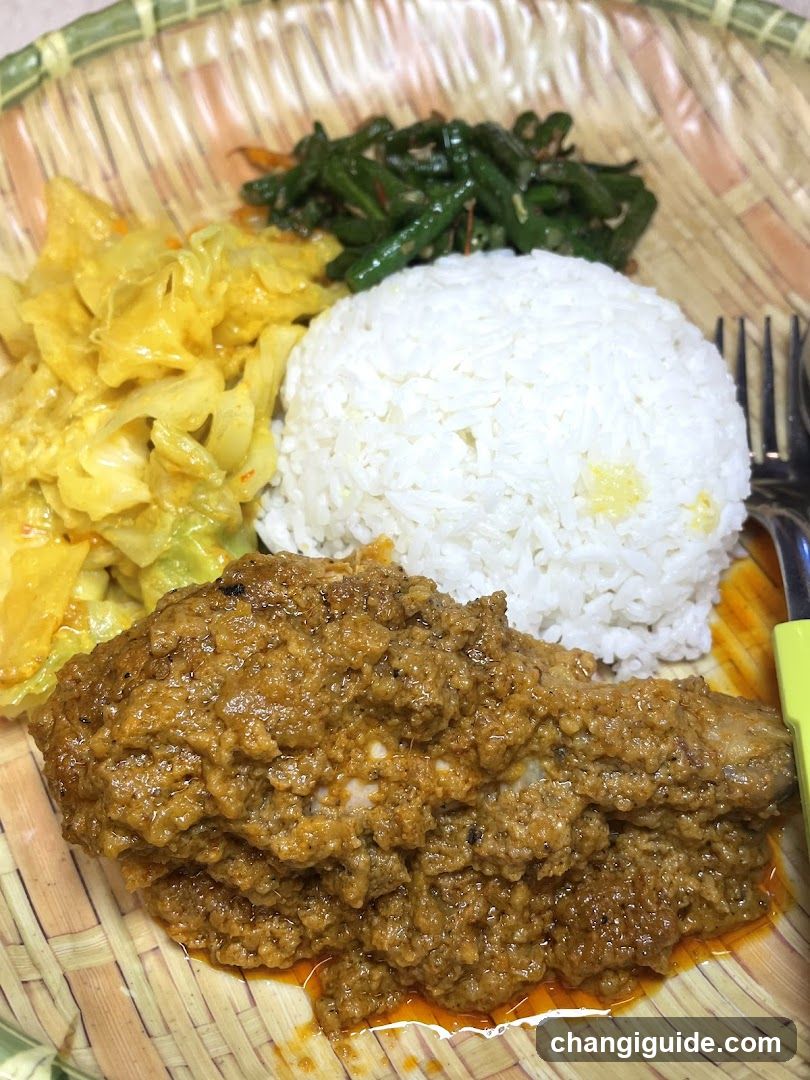 Curry Chicken Rice Plate