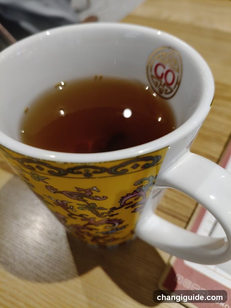 Tea in a decorative mug