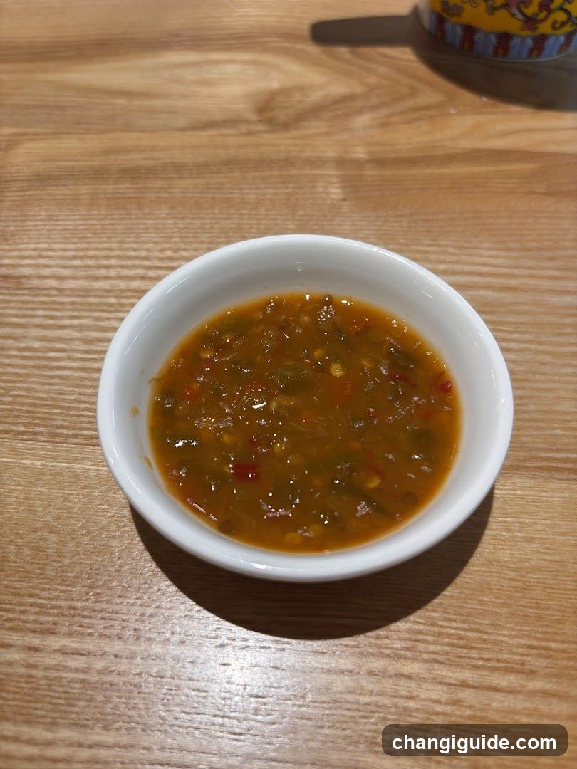 Sauce Bowl on Wooden Table
